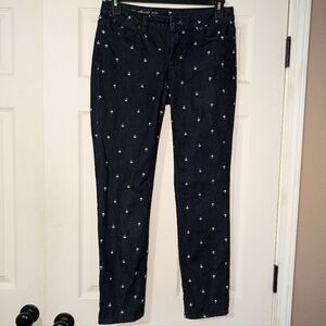 Talbots Signature Slim Ankle Jeans with Umbrellas Size 6/28